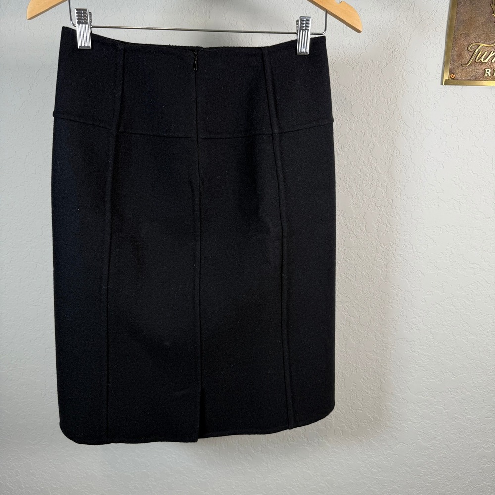 Piazza Sempione Black Wool Blend Pencil Skirt‎ IT 42 US 6